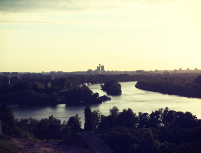 River and a City